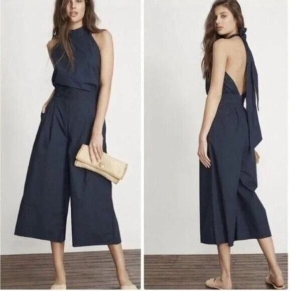 Faithfull the brand Anthropologie Jemma Halter Jumpsuit US 8 - Picture 1 of 8